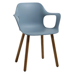 Vitra HAL Armchair Ice Grey / Light Oak